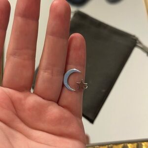 Moon & Star Ring